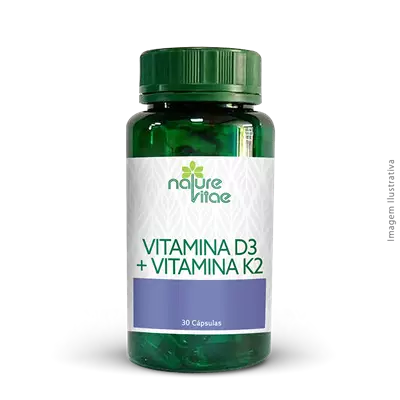 Vitamina D3 + Vitamina K2 30 Cápsulas