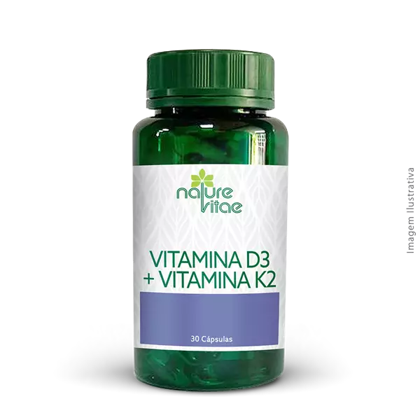Vitamina D3 + Vitamina K2 30 Cápsulas