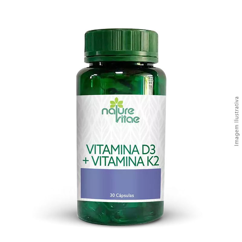 Vitamina D3 + Vitamina K2 30 Cápsulas